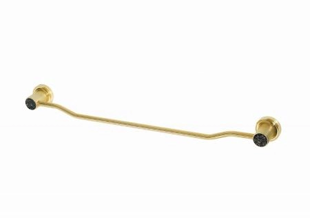 Держатель для полотенца Boheme ROYALE CRISTAL BLACK GOLD 10922-G-B