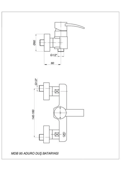 Смеситель для душа GPD ADURO MDB95 хром