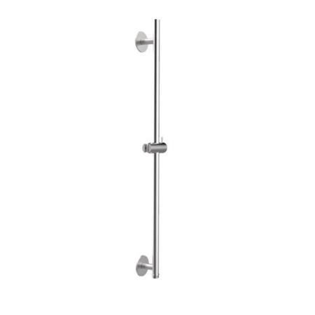 Almar 316 Stainless Steel Штанга душевая настенная 81см., с держателем для ручного душа и встроенным выводом, цвет: нержавеющая сталь брашированная AISI 316