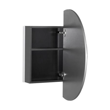 Roca Luna Зеркальный шкаф 80см, SX, с LED-подсветкой с выключателем, цвет: антрацит