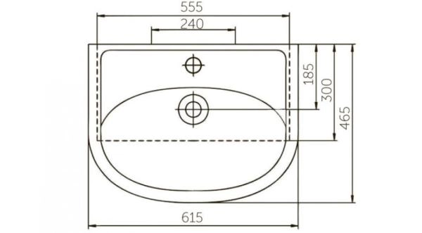 Раковина Rosa Уют 55 SD-00000065