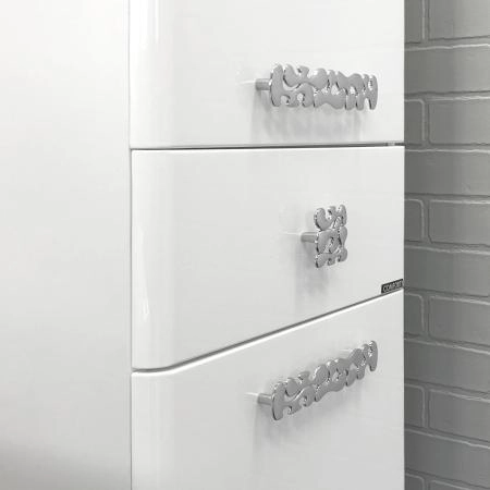Шкаф-колонна Comforty Монако-40 левая 00004140124 белый глянец