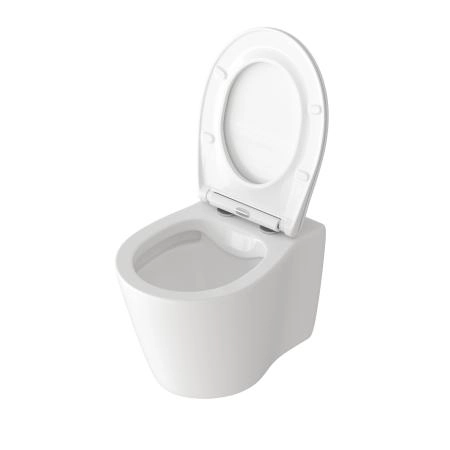 Унитаз Grossman GR-4459S (495*365*360) подвесной безободковый с тонкой крышкой, белый