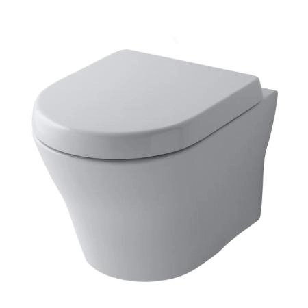 TOTO MH Унитаз подвесной, 394x530x339мм, безободковый, без сиденья, Tornado Flush, CeFiONtect, цвет: белый
