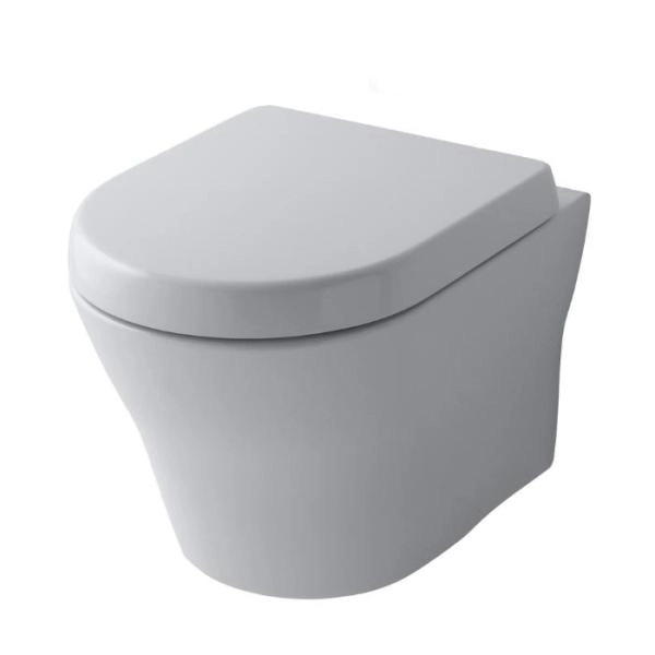 TOTO MH Унитаз подвесной, 394x530x339мм, безободковый, без сиденья, Tornado Flush, CeFiONtect, цвет: белый