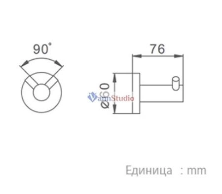 F30205-2 Крючок двойной Frap чёрный
