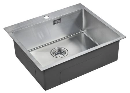 Кухонная мойка Paulmark ISAR PM805951-BS 590х510мм брашированная нерж. сталь