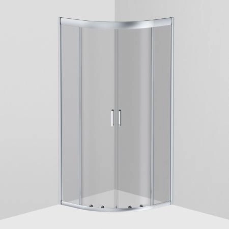 Душевой уголок AM.PM Gem W90G-401-080WT прозрачное, профиль матовое серебро
