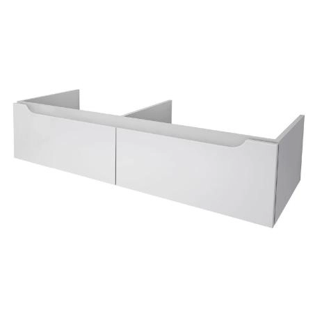 Тумба под раковину Dreja W 125 см, подвесная белый глянец 99.9400