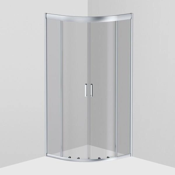 Душевой уголок AM.PM Gem W90G-401-080WT прозрачное, профиль матовое серебро