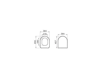 Инсталляция с унитазом VitrA Integra Round  9856B003-7205 комплект 4 в 1 с сиденьем микролифт безободковый цвет клавиши глянцевый хром