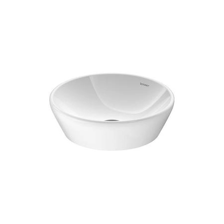 Duravit D-Neo Раковина накладная Ø40см, без перелива, без отв., WonderGliss, цвет: белый