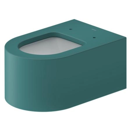 Duravit Millio Унитаз подвесной, 37х57см.,  декор "Smooth", крепление в компл., цвет: аквамарин матовый