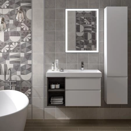 Пенал Kerama Marazzi CUBO КУБО CUB.165Rh\WHT.M подвесной правый 165, белый матовый