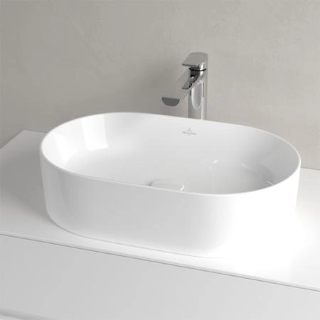 Villeroy&Boch Collaro Раковина накладная, 56x36х14.5см., без отв., цвет: альпийский белый