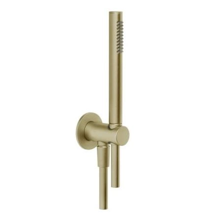 Gessi Anello Душевой гарнитур с держателем, подводом воды, ручным душем и шлангом 150см., цвет: Brushed Brass PVD