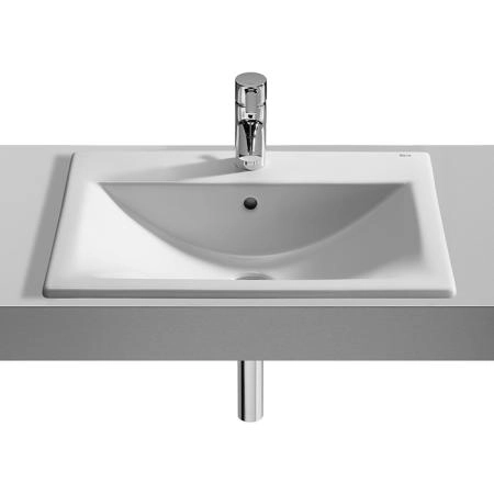 Roca Diverta Раковина, встраиваемая сверху 55x42.5см, с 1 отв., цвет: белый