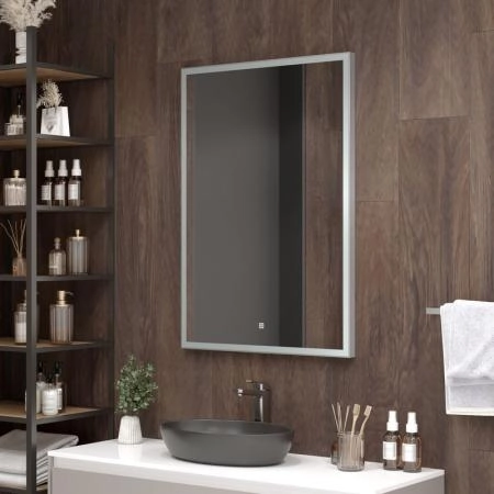 Зеркало Континент Frame silver standart 700x1000 ЗЛП2114 с подсветкой