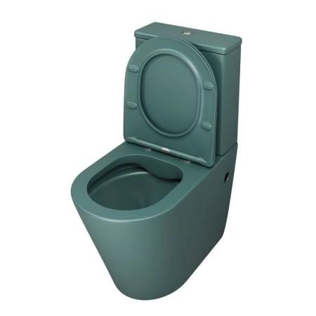 Унитаз Grossman GR-4480OLMS Color (620*365*810) ЗЕЛЕНЫЙ МАТОВЫЙ напольный Безободковый