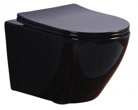 Унитаз Esbano AZALEA (Black) подвесной безободковый микролифт
