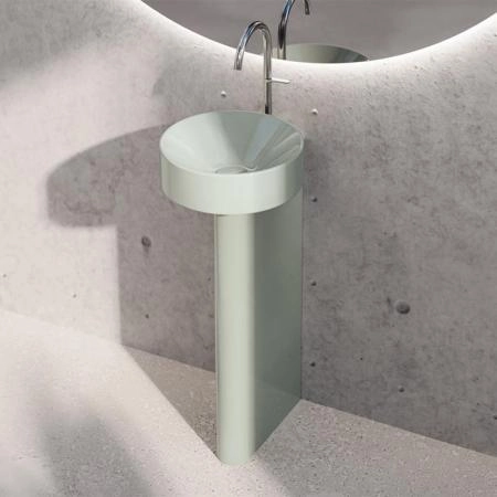 BETTE Suno Pedestal Раковина напольная 34x84cм, с 1 отв., цвет: Salvia