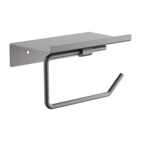 Держатель для туалетной бумаги с полочкой Maretti Torino-GM TRGM51P12, оружейная сталь