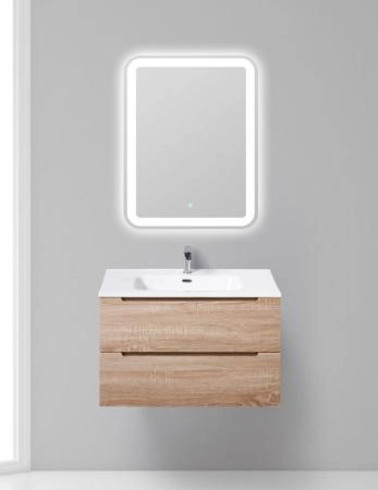 Тумба под раковину BelBagno ETNA-800-2C-SO-RW-P Rovere Moro 80 см подвесная