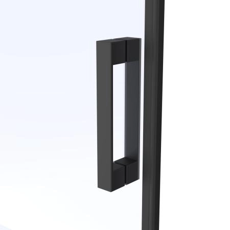 Душевой уголок Vegas-glass ZP+ZPV Protec 120*90 02М 01, профиль черный матовый, стекло прозрачное