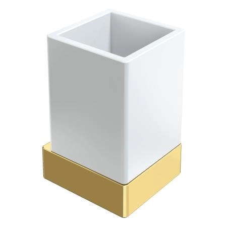 Стакан Boheme настенный Qubic Gold 10724-G