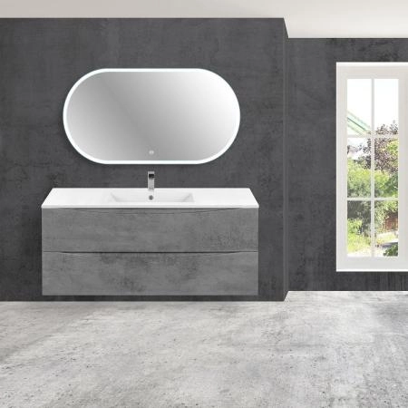 Тумба под раковину Vincea Mia 1200 подвесная, 2 выкатных ящика soft close, Beton