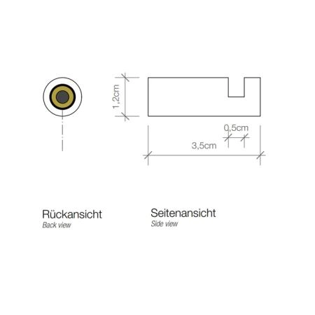 Decor Walther Mikado HAK1 Крючок подвесной, цвет: хром
