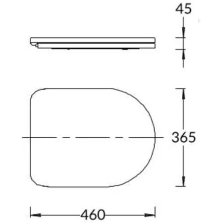 Сиденье Kerama Marazzi POMPEI ПОМПЕИ PO.seat.01\WHT для напольного унитаза, белое глянцевое