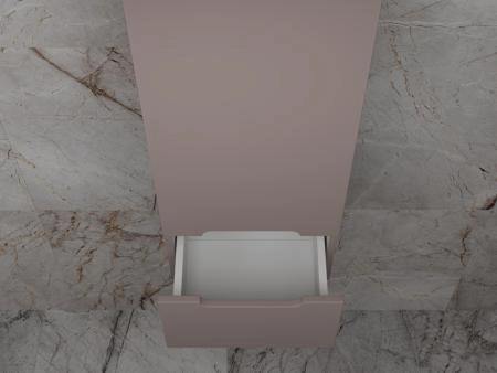 Колонна подвесная Style Line Матис 36 см, 1 ящик, тауп темный, PLUS, ЭМАЛЬ