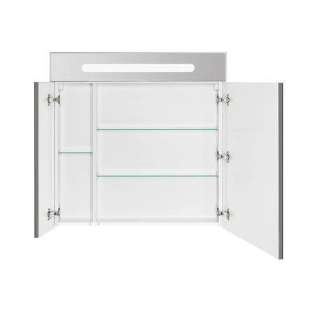 Roca Victoria Nord Зеркальный шкаф 80x81см, с LED-подсветкой сверху, цвет: белый