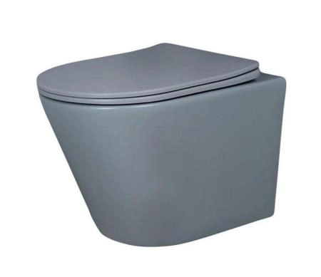 Унитаз Gid Tr2130Gm 48 см подвесной безободковый микролифт серый матовый