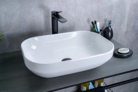 Раковина Gid D1468 50x36 на столешницу белая
