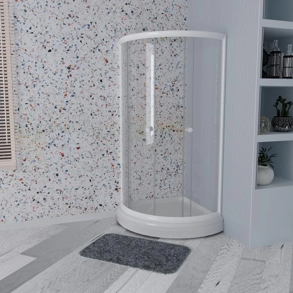 Поддон к душевому углу Найт 90 (радиальный поддон на раме-подставке с устройством слива)