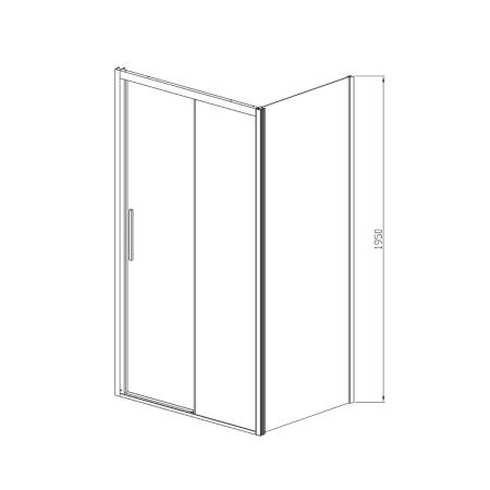 Душевой уголок Vincea Soft VSR-3SO1010CL, 1000*1000, хром, стекло прозрачное