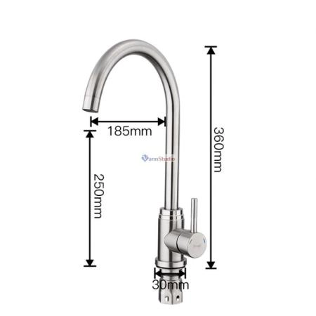 Смеситель для кухни Frap F41899-1 сатин