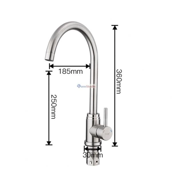 Смеситель для кухни Frap F41899-1 сатин