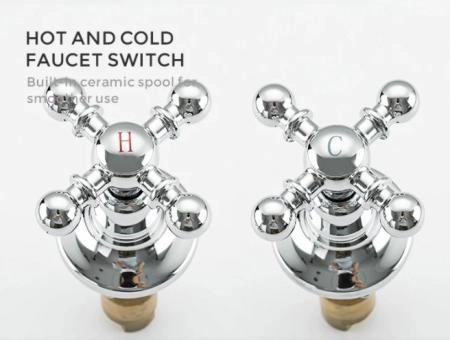 Смеситель Gappo G1189 борт ванны на 4 отверстия, хром