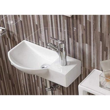 Раковина CeramaLux 7947BL 45x24x12 см подвесная