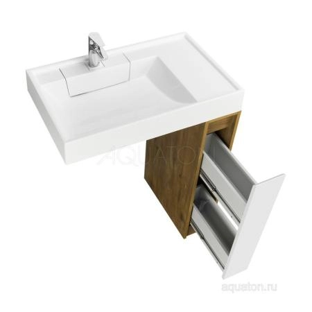 Тумба под раковину AQUATON Лондри 20 Дуб Рустикальный без фасада 1A267101LHDR0
