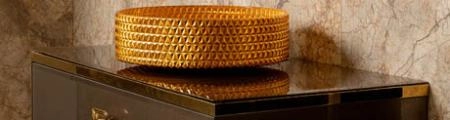Столешница Boheme стекло 100см прямая Бронзированный коричневый 853-100-BB