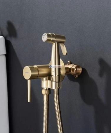 Гигиенический душ Gappo G7206-3 встраиваемый золото сатин