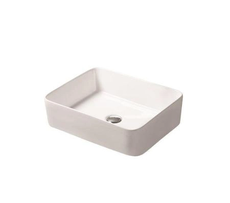 Раковина SantiLine SL-1010 48x37 на столешницу керамическая Белый
