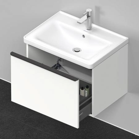 Duravit D-Neo Тумба с раковиной 63.4x45.2хh44см., с 1 ящиком, подвесная, цвет: белый матовый