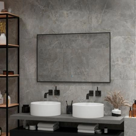 Зеркало Континент Amer medium 1000x700 ЗЛП2276 с подсветкой