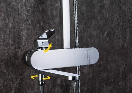 Душевая система Gappo G2483-8 для ванны, хром