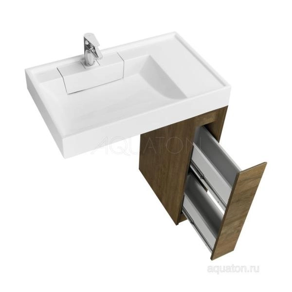 Тумба под раковину AQUATON Лондри 20 Дуб Кантри без фасада 1A267101LHDY0